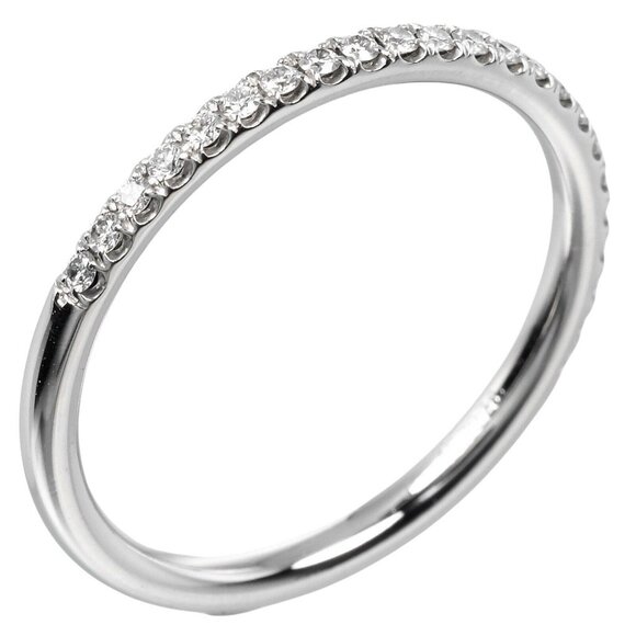 HARRY WINSTON Micropavé Band Small Ring Half eternity Pt950Platinum/diamo... - Picture 1 of 11